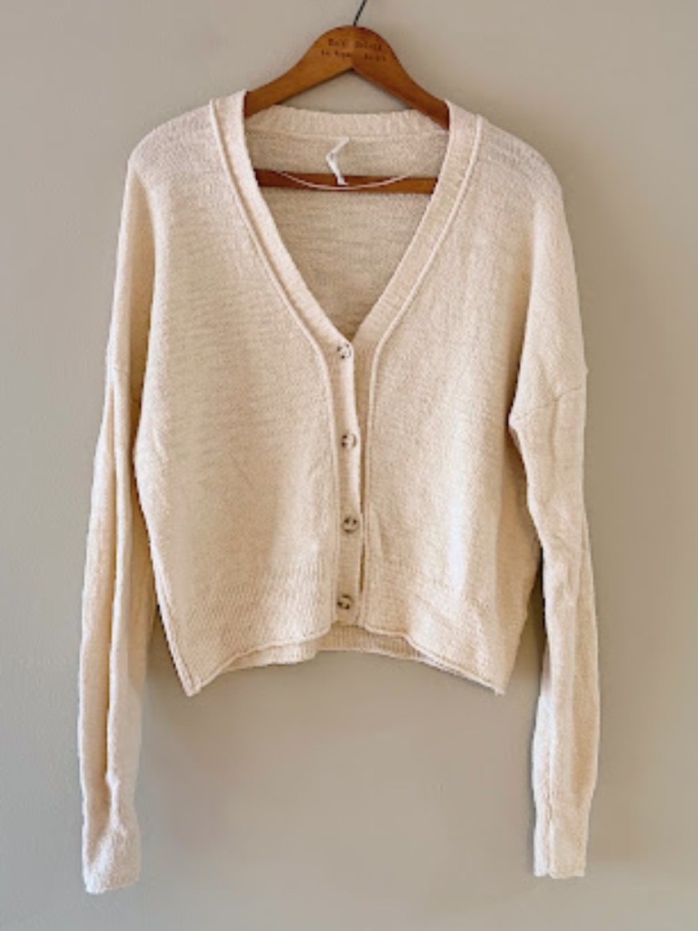 Paper Label Cotton blend Knit Cardigan, Sz XS, EUC